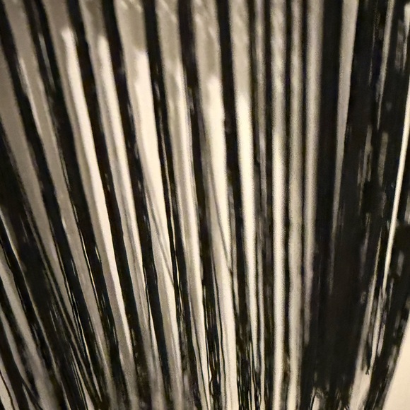 💋Black Mesh Fringe Swimsuit coverup 058 - Picture 3 of 4